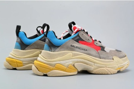 Non-authentic version WellDesigned 3265 BALENCIAGA TRIPLE S TRAINER RED  BLUE  YELLOW 490673-W06E3-4365