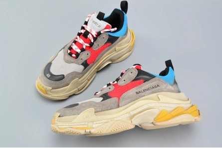 Non-authentic version WellDesigned 3265 BALENCIAGA TRIPLE S TRAINER RED  BLUE  YELLOW 490673-W06E3-4365