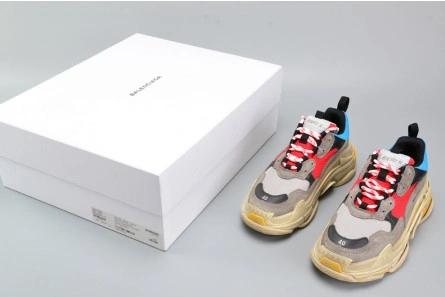 Non-authentic version WellDesigned 3265 BALENCIAGA TRIPLE S TRAINER RED  BLUE  YELLOW 490673-W06E3-4365