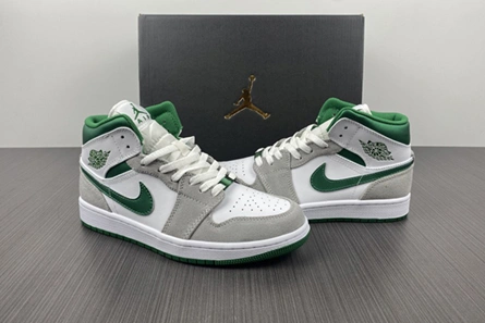 WellDesigned 9081 Jordan 1 Mid SE Grey Green  DC7294-103