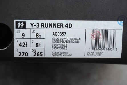 Style match adidas Y-3 Runner 4D Black White - AQ0357 Trendy 9663
