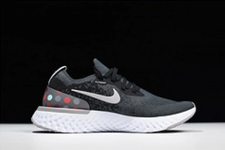 Clearance-priced nike epic REACT FLYKNIT  Black and grey dots point noirs ET gris AJ7283 996 Bright 3812