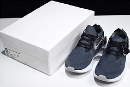 Clearance-priced nike epic REACT FLYKNIT  Black and grey dots point noirs ET gris AJ7283 996 Bright 3812
