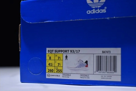 ADIDAS EQT SUPPORT BOOST 93 17 WHITE   Turbo Red BA7473 Bold 1893