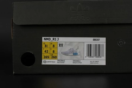 ADIDAS NMD R1 NOMAD  WHITE   CYAN  S80207 Practical 1845