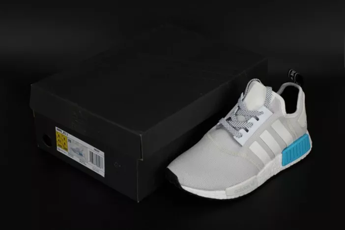 ADIDAS NMD R1 NOMAD  WHITE   CYAN  S80207 Practical 1845