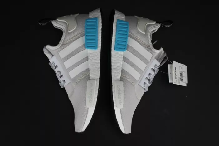 ADIDAS NMD R1 NOMAD  WHITE   CYAN  S80207 Practical 1845