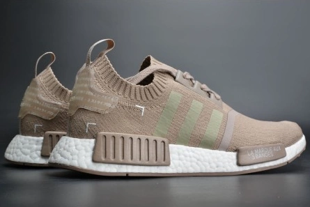 ADIDAS NMD R1 PK FRENCH BEIGE  PRIMEKNIT VAPOUR GREY S81848 DailyWear 1839