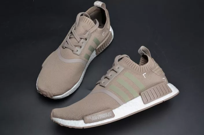 ADIDAS NMD R1 PK FRENCH BEIGE  PRIMEKNIT VAPOUR GREY S81848 DailyWear 1839