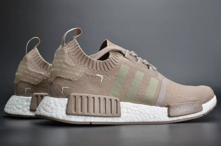 ADIDAS NMD R1 PK FRENCH BEIGE  PRIMEKNIT VAPOUR GREY S81848 DailyWear 1839