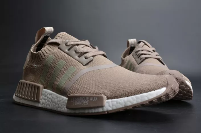 ADIDAS NMD R1 PK FRENCH BEIGE  PRIMEKNIT VAPOUR GREY S81848 DailyWear 1839