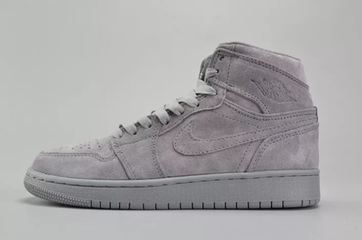 EyeCatching AIR JORDAN 1 RETRO HIGH BG (GS) wolf grey womens 705300-031 305