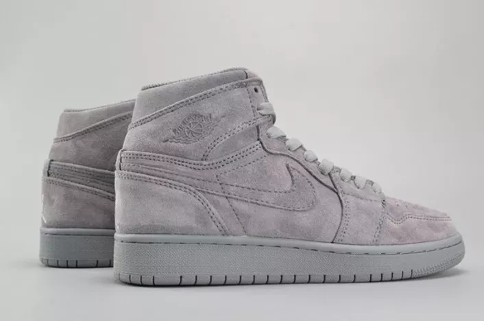 EyeCatching AIR JORDAN 1 RETRO HIGH BG (GS) wolf grey womens 705300-031 305