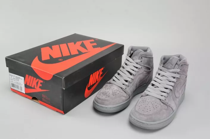 EyeCatching AIR JORDAN 1 RETRO HIGH BG (GS) wolf grey womens 705300-031 305