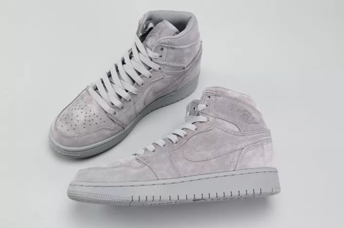 EyeCatching AIR JORDAN 1 RETRO HIGH BG (GS) wolf grey womens 705300-031 305