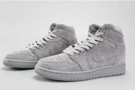 EyeCatching AIR JORDAN 1 RETRO HIGH BG (GS) wolf grey womens 705300-031 305