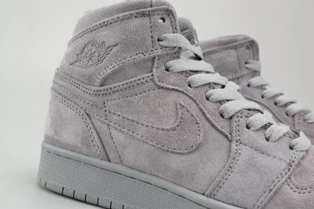 EyeCatching AIR JORDAN 1 RETRO HIGH BG (GS) wolf grey womens 705300-031 305