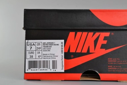 EyeCatching AIR JORDAN 1 RETRO HIGH BG (GS) wolf grey womens 705300-031 305