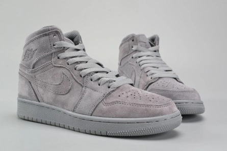 EyeCatching AIR JORDAN 1 RETRO HIGH BG (GS) wolf grey womens 705300-031 305