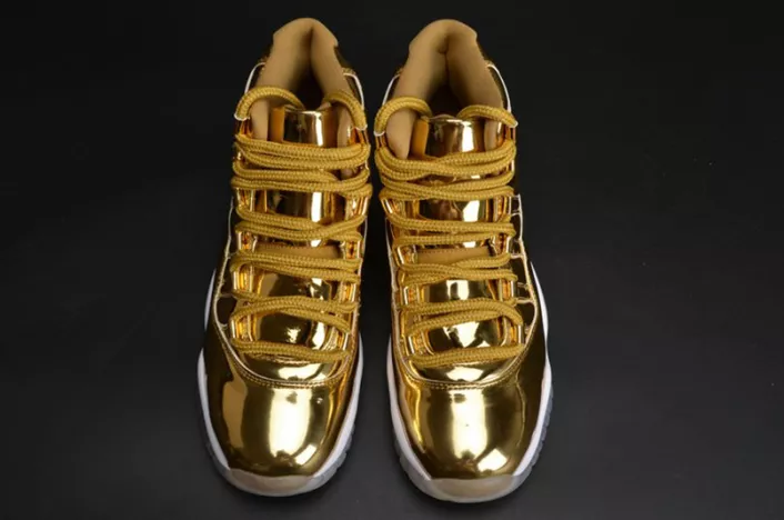 Refined AIR JORDAN 11 RETRO P1NNACLE GOLD womens 378038-103 711