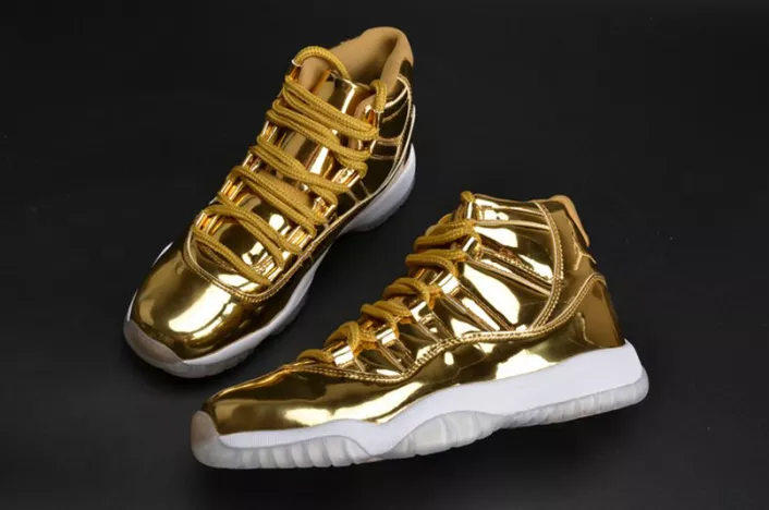 Refined AIR JORDAN 11 RETRO P1NNACLE GOLD womens 378038-103 711