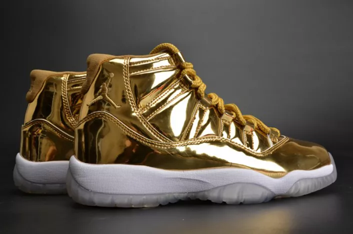 Refined AIR JORDAN 11 RETRO P1NNACLE GOLD womens 378038-103 711