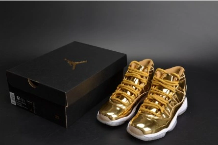 Refined AIR JORDAN 11 RETRO P1NNACLE GOLD womens 378038-103 711