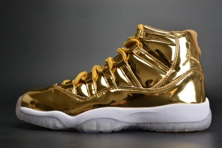Refined AIR JORDAN 11 RETRO P1NNACLE GOLD womens 378038-103 711