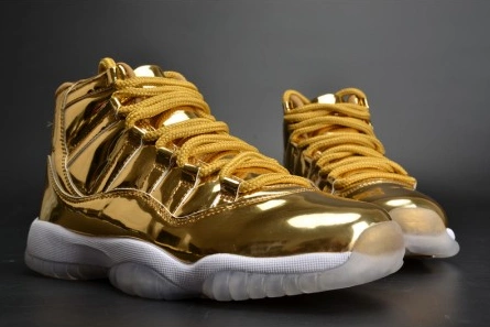 Refined AIR JORDAN 11 RETRO P1NNACLE GOLD womens 378038-103 711