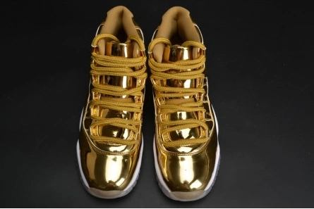 Refined AIR JORDAN 11 RETRO P1NNACLE GOLD womens 378038-103 711