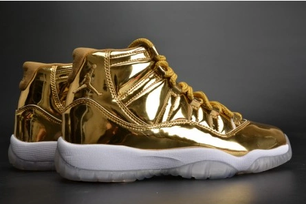 Refined AIR JORDAN 11 RETRO P1NNACLE GOLD womens 378038-103 711