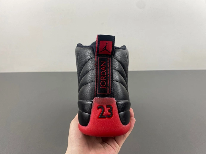 Versatile AIR JORDAN 12 “FLU GAME” Black Varsity Red mens 130690-002 783