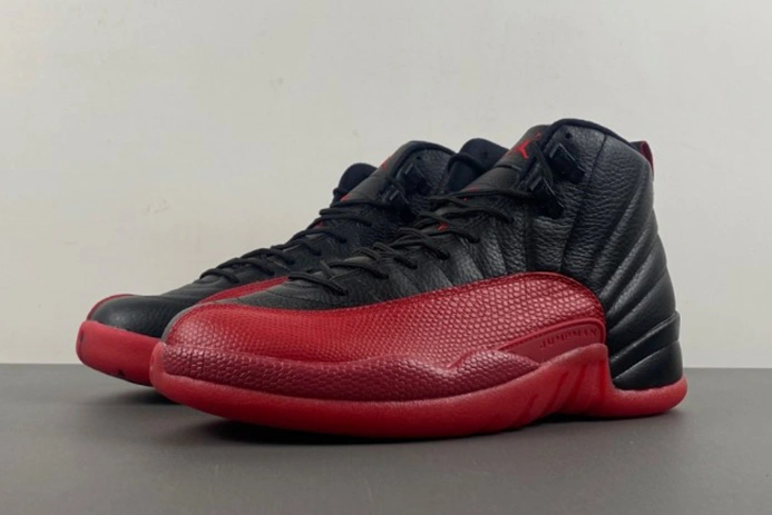 Versatile AIR JORDAN 12 “FLU GAME” Black Varsity Red mens 130690-002 783