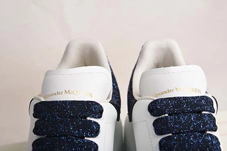 Breathable ALEXANDER MCQUEEN SOLE SNEAKERS -462214-WHGP7-9374 BLUE SEQUINS 2125