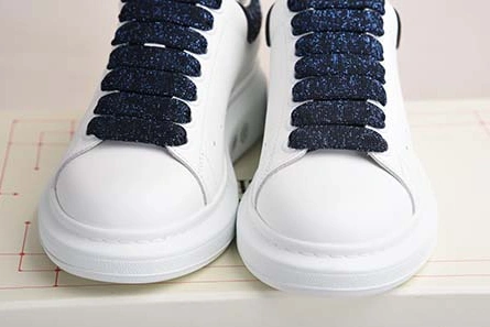 Breathable ALEXANDER MCQUEEN SOLE SNEAKERS -462214-WHGP7-9374 BLUE SEQUINS 2125