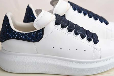 Breathable ALEXANDER MCQUEEN SOLE SNEAKERS -462214-WHGP7-9374 BLUE SEQUINS 2125