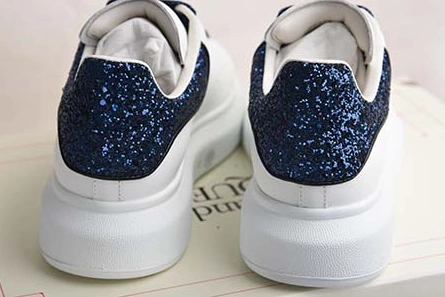 Breathable ALEXANDER MCQUEEN SOLE SNEAKERS -462214-WHGP7-9374 BLUE SEQUINS 2125