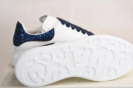 Breathable ALEXANDER MCQUEEN SOLE SNEAKERS -462214-WHGP7-9374 BLUE SEQUINS 2125