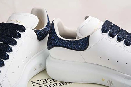 Breathable ALEXANDER MCQUEEN SOLE SNEAKERS -462214-WHGP7-9374 BLUE SEQUINS 2125