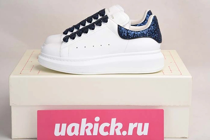 Breathable ALEXANDER MCQUEEN SOLE SNEAKERS -462214-WHGP7-9374 BLUE SEQUINS 2125