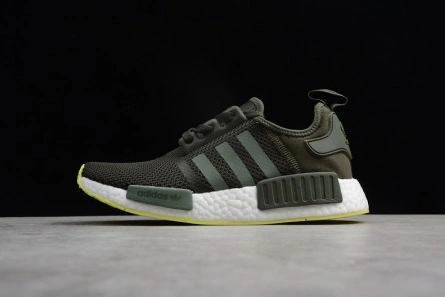 Timeless Adidas  Mens NMD R1 Running shoes khaki green CQ2414 1814