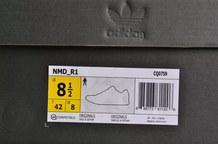 EasyMatch Adidas NMD R1 Core Black Grey White Two Reflective  MENS CQ0759 1833