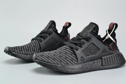 Adidas Originals NMD XR1 PK Primeknit Triple Black Core Black Red MENS  BA7214 Lightweight 1850
