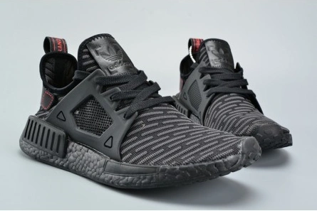 Adidas Originals NMD XR1 PK Primeknit Triple Black Core Black Red MENS  BA7214 Lightweight 1850
