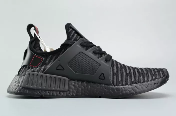 Adidas Originals NMD XR1 PK Primeknit Triple Black Core Black Red MENS  BA7214 Lightweight 1850