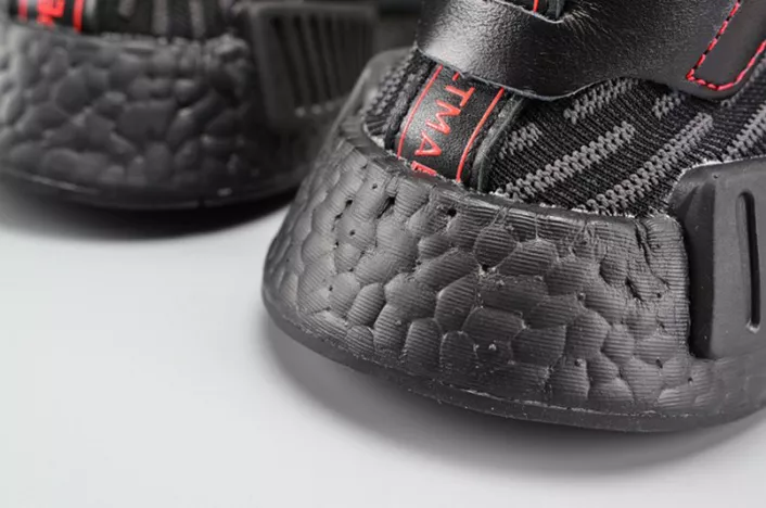 Adidas Originals NMD XR1 PK Primeknit Triple Black Core Black Red MENS  BA7214 Lightweight 1850