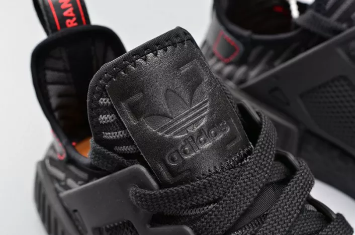 Adidas Originals NMD XR1 PK Primeknit Triple Black Core Black Red MENS  BA7214 Lightweight 1850