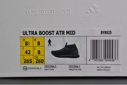 Modern Adidas Ultra Boost ATR Mid Primeknit "Black" BY8925 1918