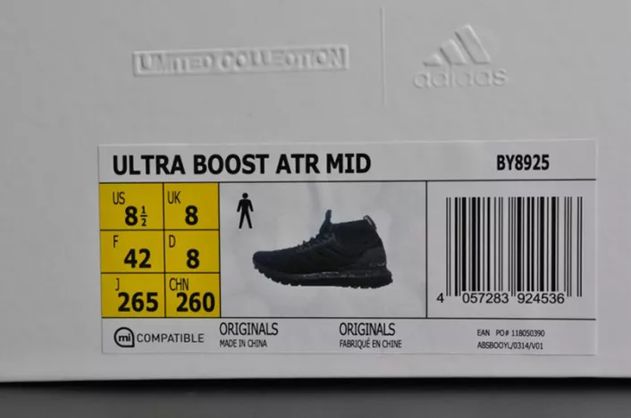 Modern Adidas Ultra Boost ATR Mid Primeknit "Black" BY8925 1918
