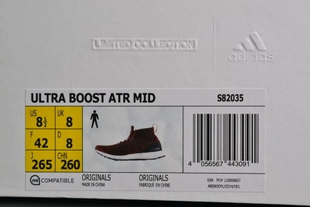 Adidas Ultra Boost ATR Mid Primeknit "Burgundy"   mens S82035 Practical 1898